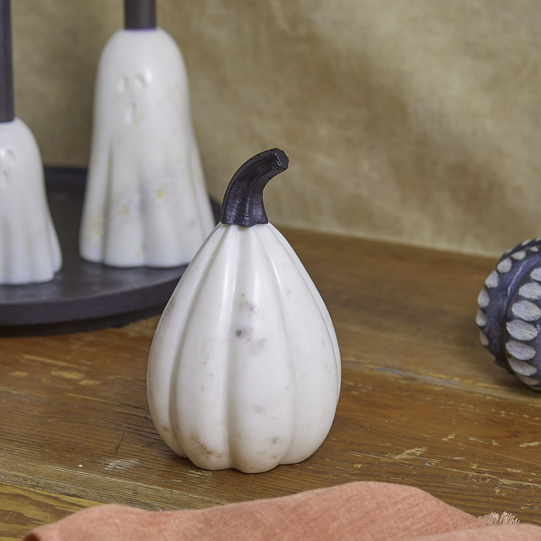 White Marble Pumpkin