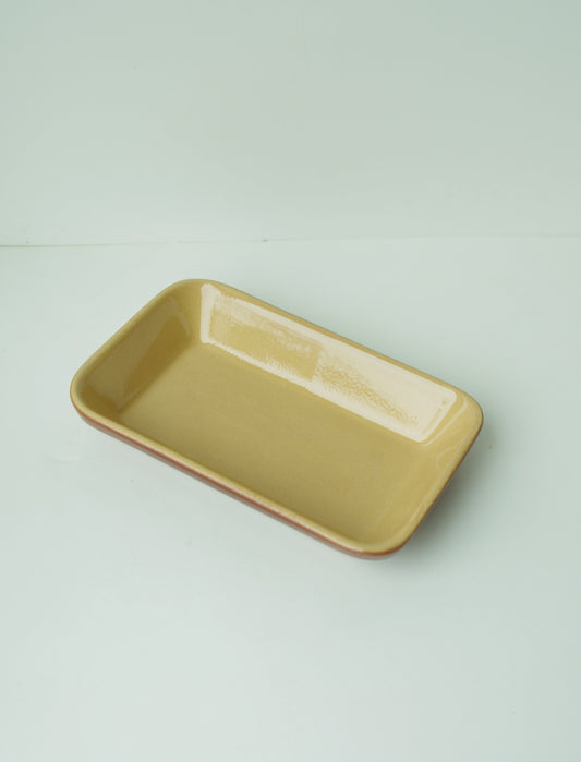 Poterie Renault Rectangular Plate - Large (1.5 L) - Brown
