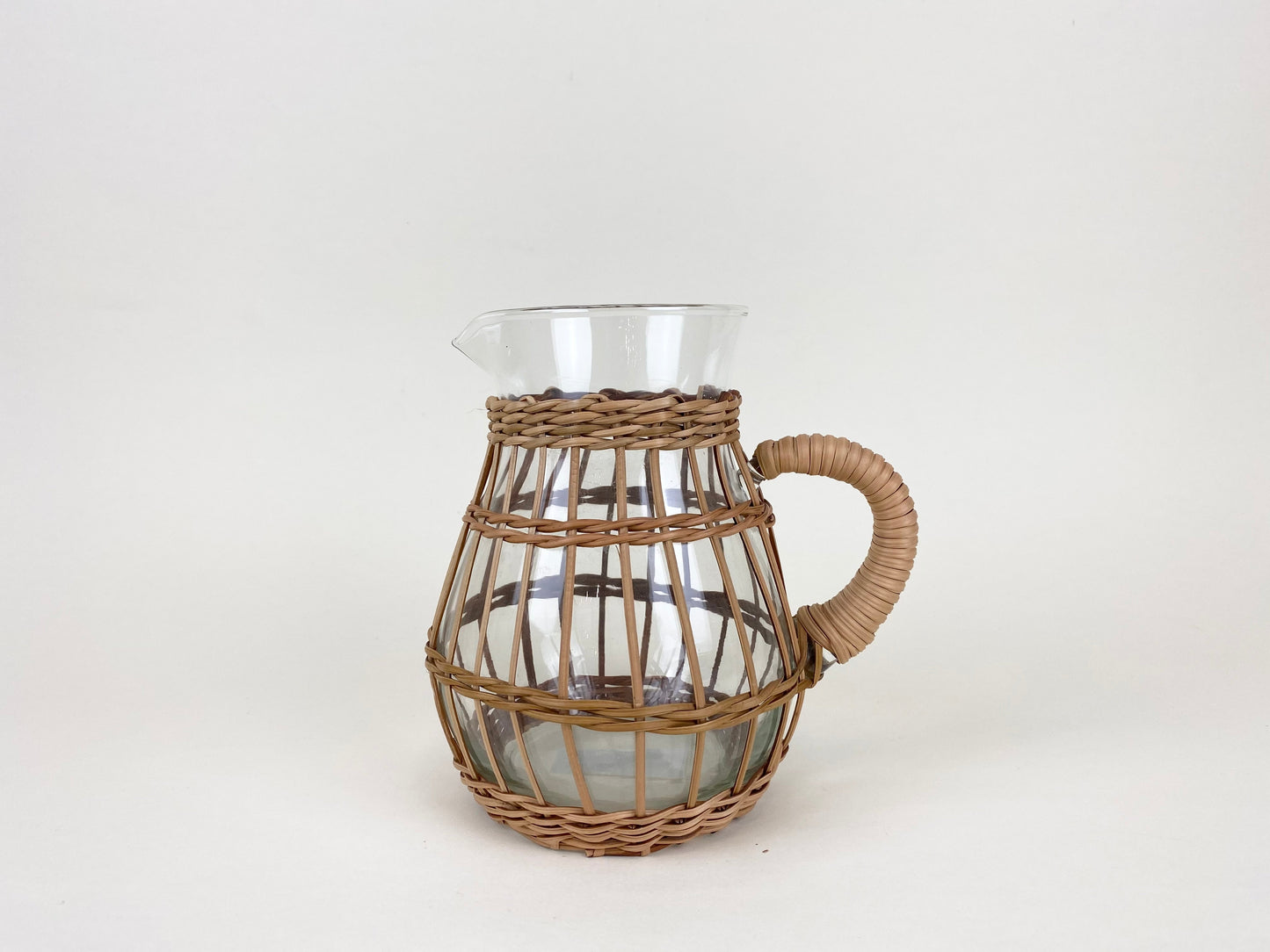 Rattan Cage Tall Pitcher