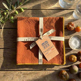 Thieffry Contrast Trim Napkin, Sienna