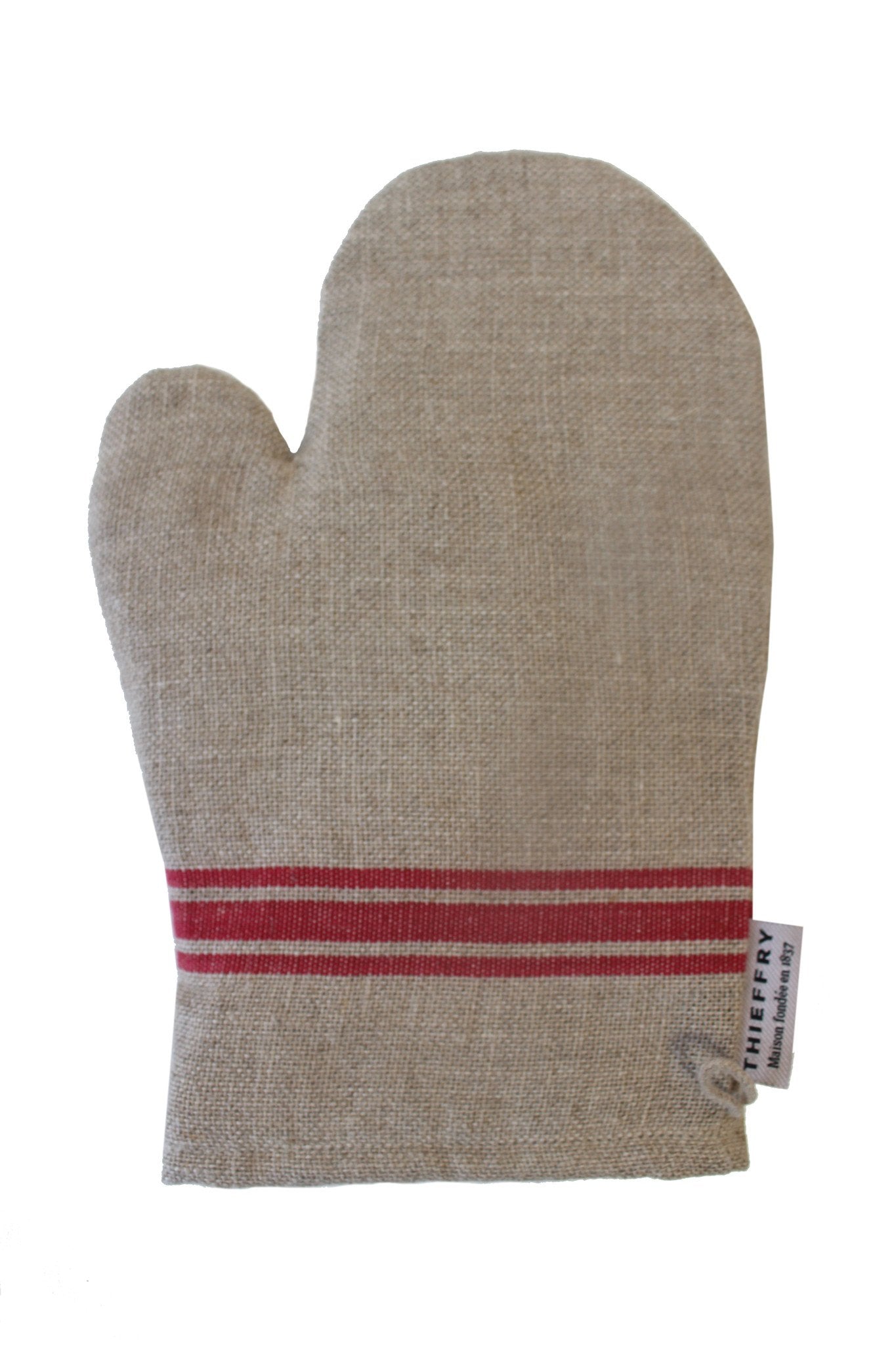 Thieffry Belgian Linen Oven Mitt, Blue