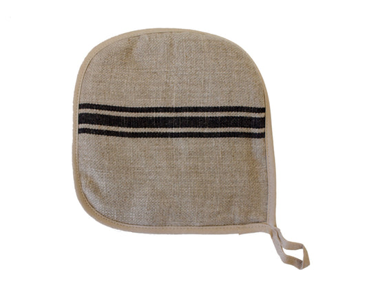 Thieffry Belgian Linen Potholder, Black