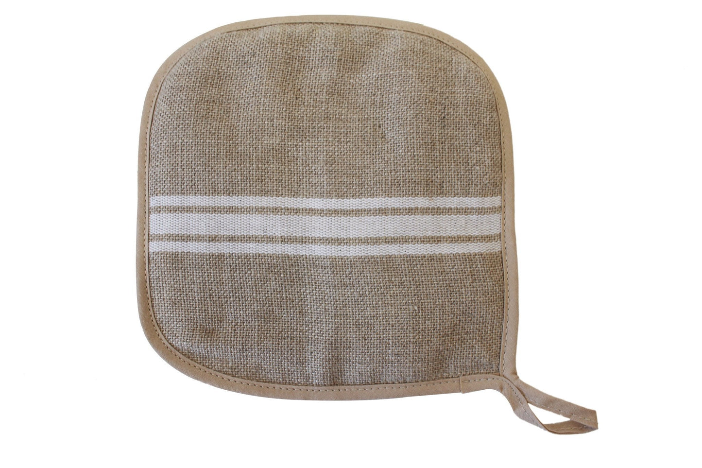 Thieffry Belgian Linen Potholder, White