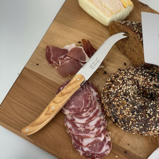 Laguiole Large Olivewood Regular fork tipped cheese knife