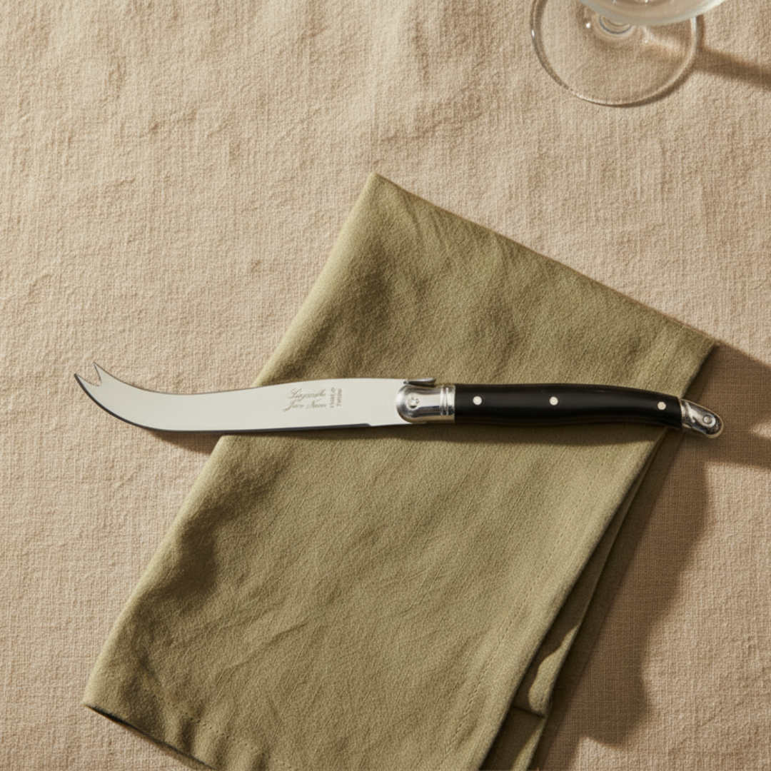 Laguiole Large Forktipped Cheese Platine -   Black