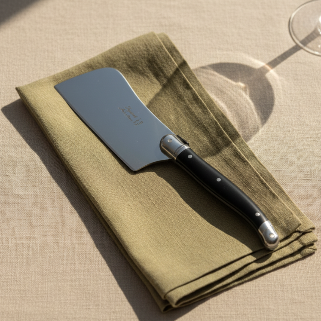 Laguiole Large Cheese Cutter Platine -   Black