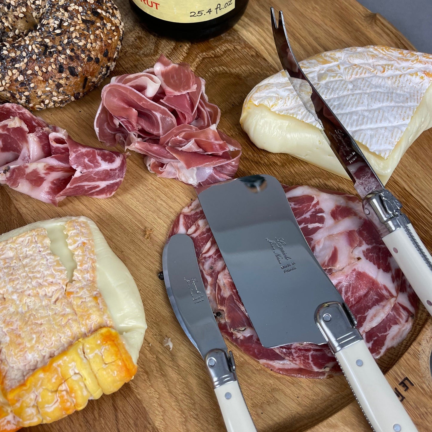 Laguiole Large Cheese Cutter Platine - Ivory