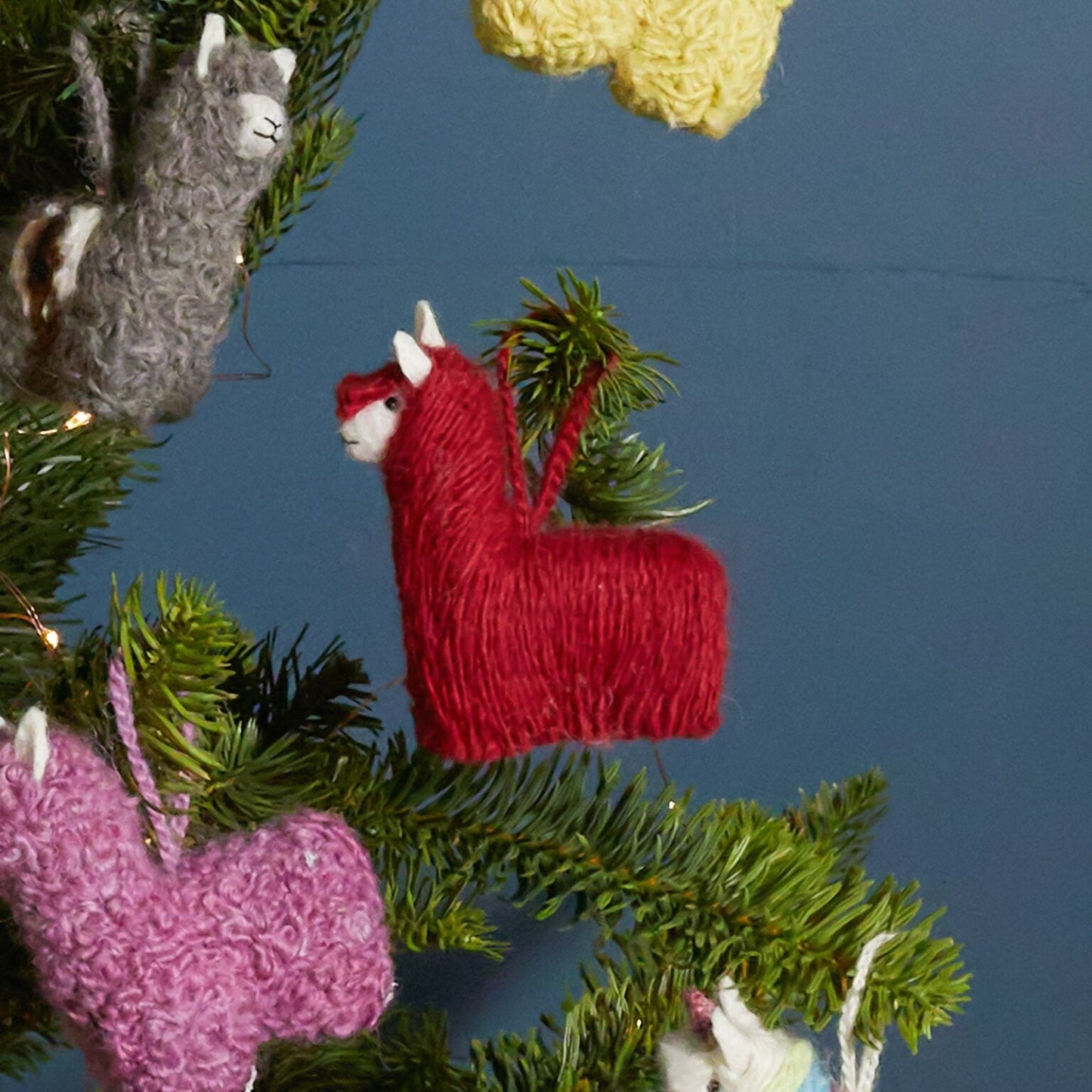 Bangin' Alpaca Ornament, Set of 4
