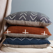 Alpaca Square Pillow, Grey with Chevrons