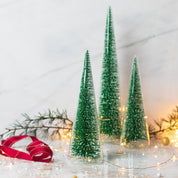 Modern Tree with Green Glitter, Large