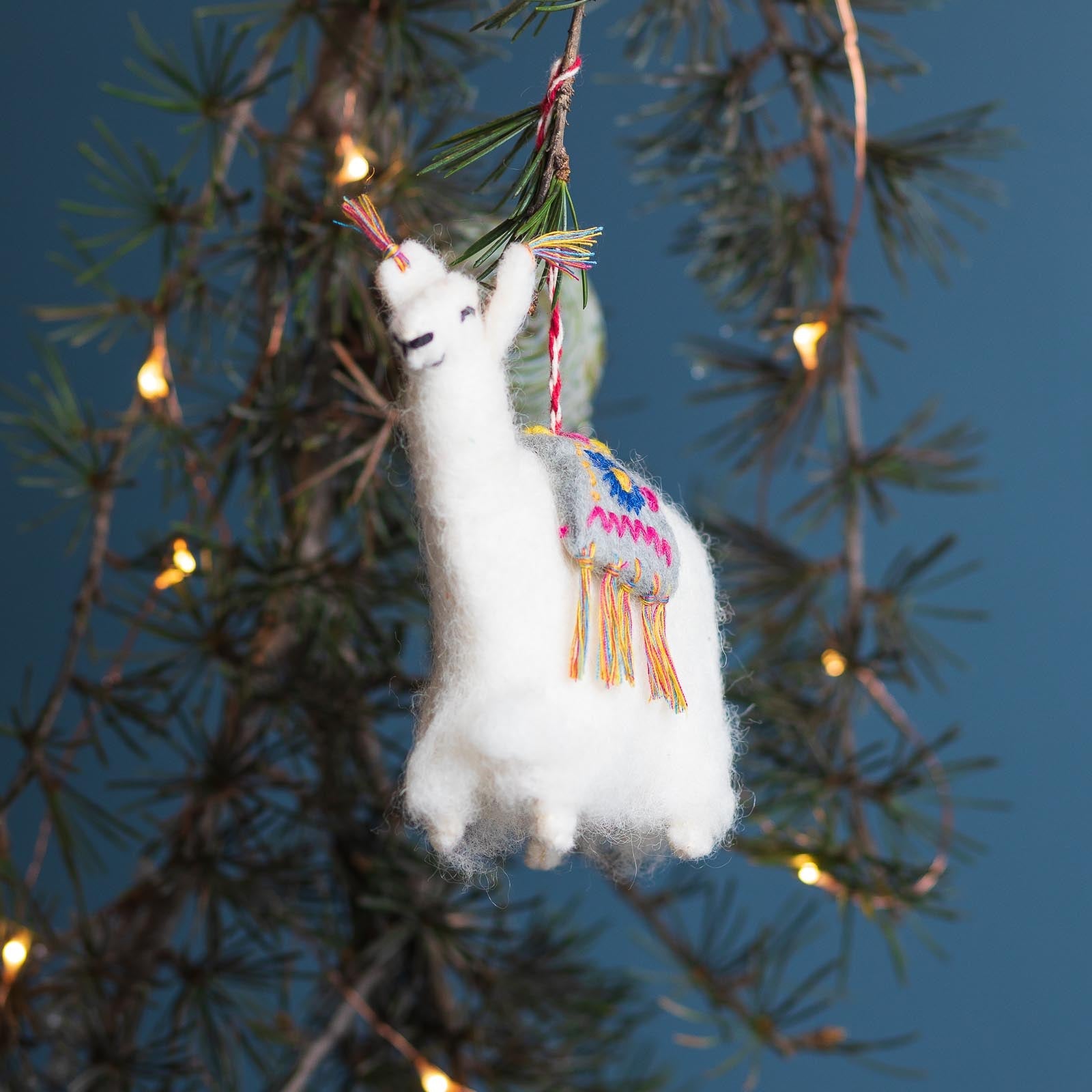 Farm Friends Llama Ornament