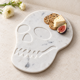 White Marble Skull Cheese Board