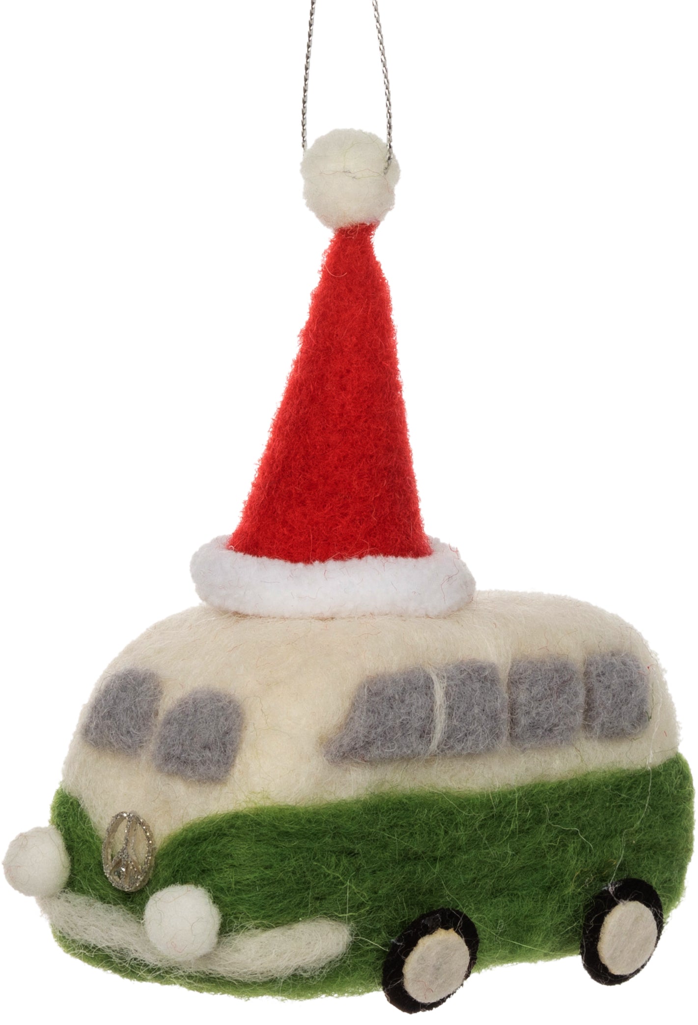 Felt Christmas Bus Ornament