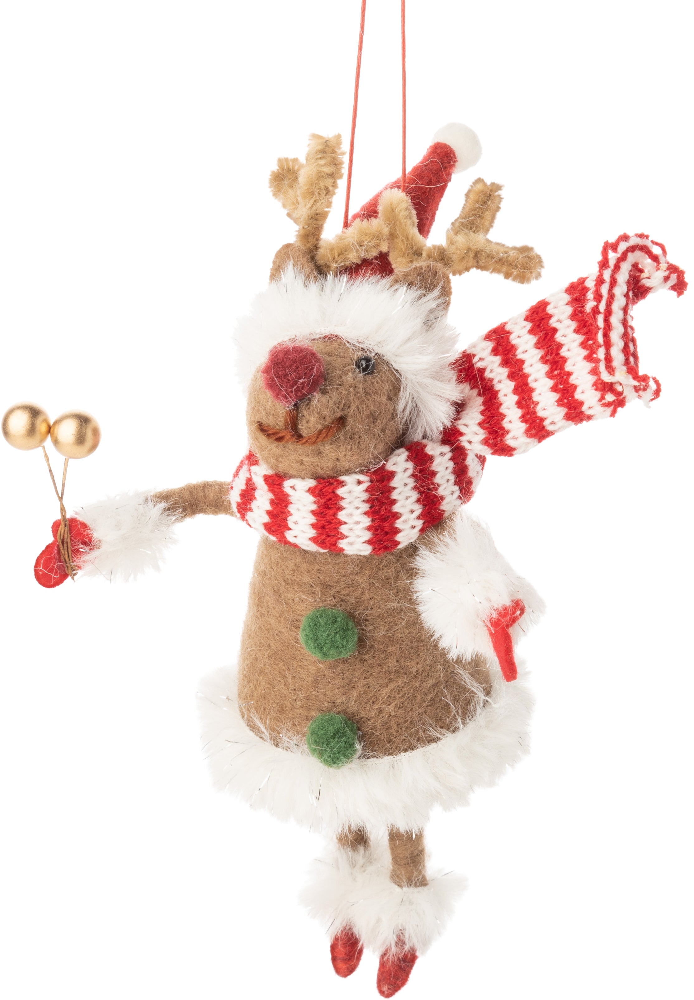 Felt Christmas Reindeer Ornament