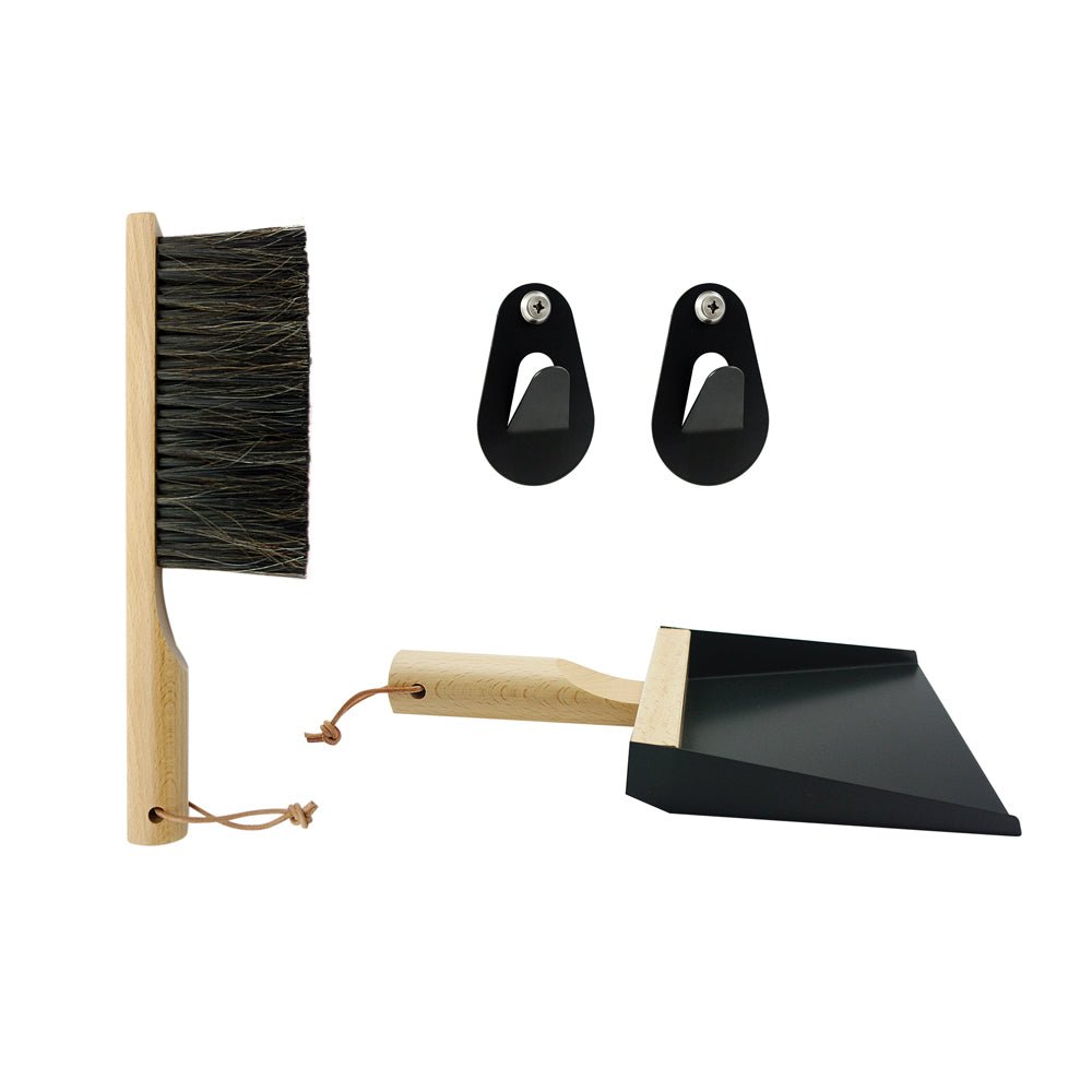 AndrÃ©e Jardin Mr. and Mrs. Clynk Black Dustpan & Brush "Coffret" Gift Set AndrÃ©e Jardin andree-jardin-mr-and-mrs-clynk-black-dustpan-brush-coffret-gift-set - French Dry Goods