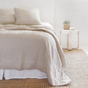 Antwerp King Coverlet, Natural