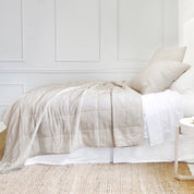 Antwerp King Coverlet, Natural