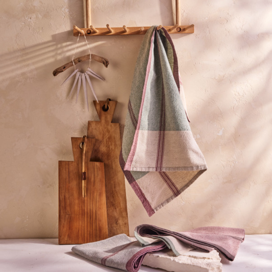Lula Kitchen Towel, Set of 3, Moss