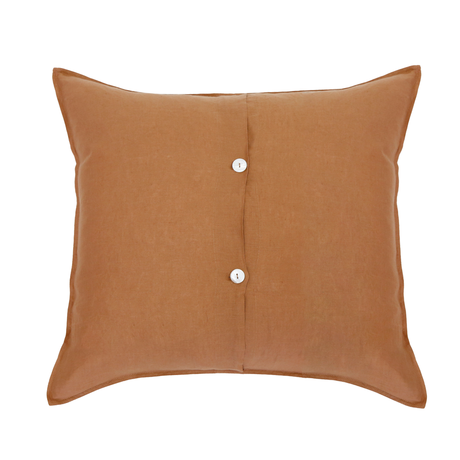Parker Linen King Duvet Set, Terra Cotta