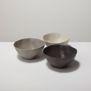 Tam Stoneware Dessert Bowl, Pearl, Set of 4