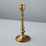 Belsana Aged Bronze Candlestick, Short