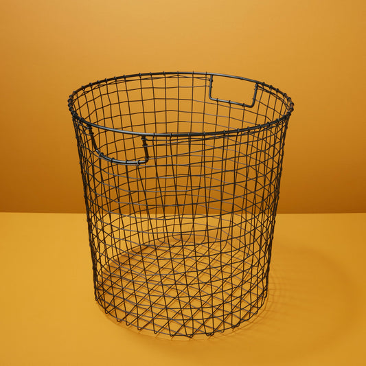 Black Wire Round Basket