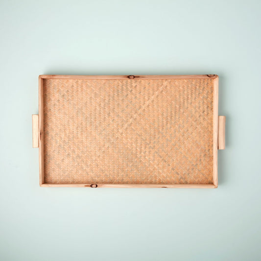 Miramar Reclaimed Wood Rectangular Tray, Large
