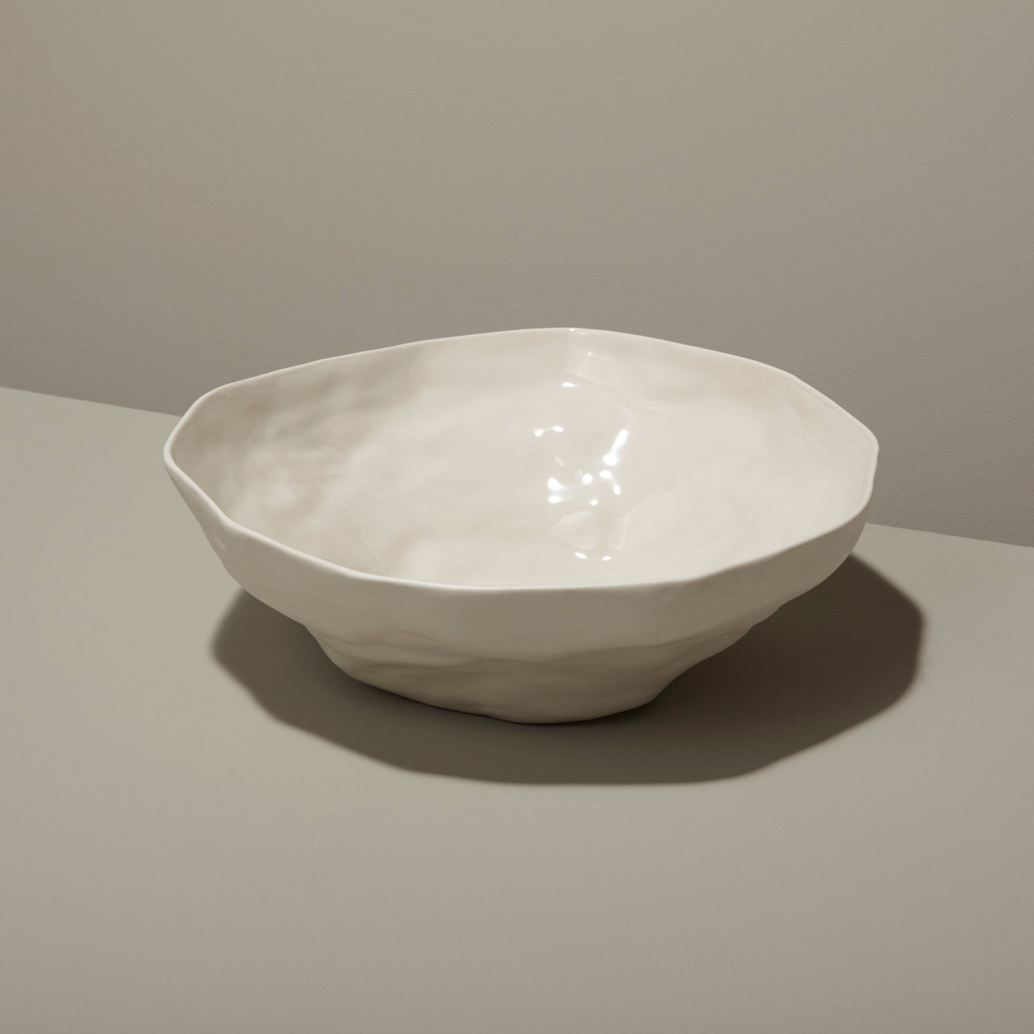 Tam Stoneware Small Serving Bowl, Pearl