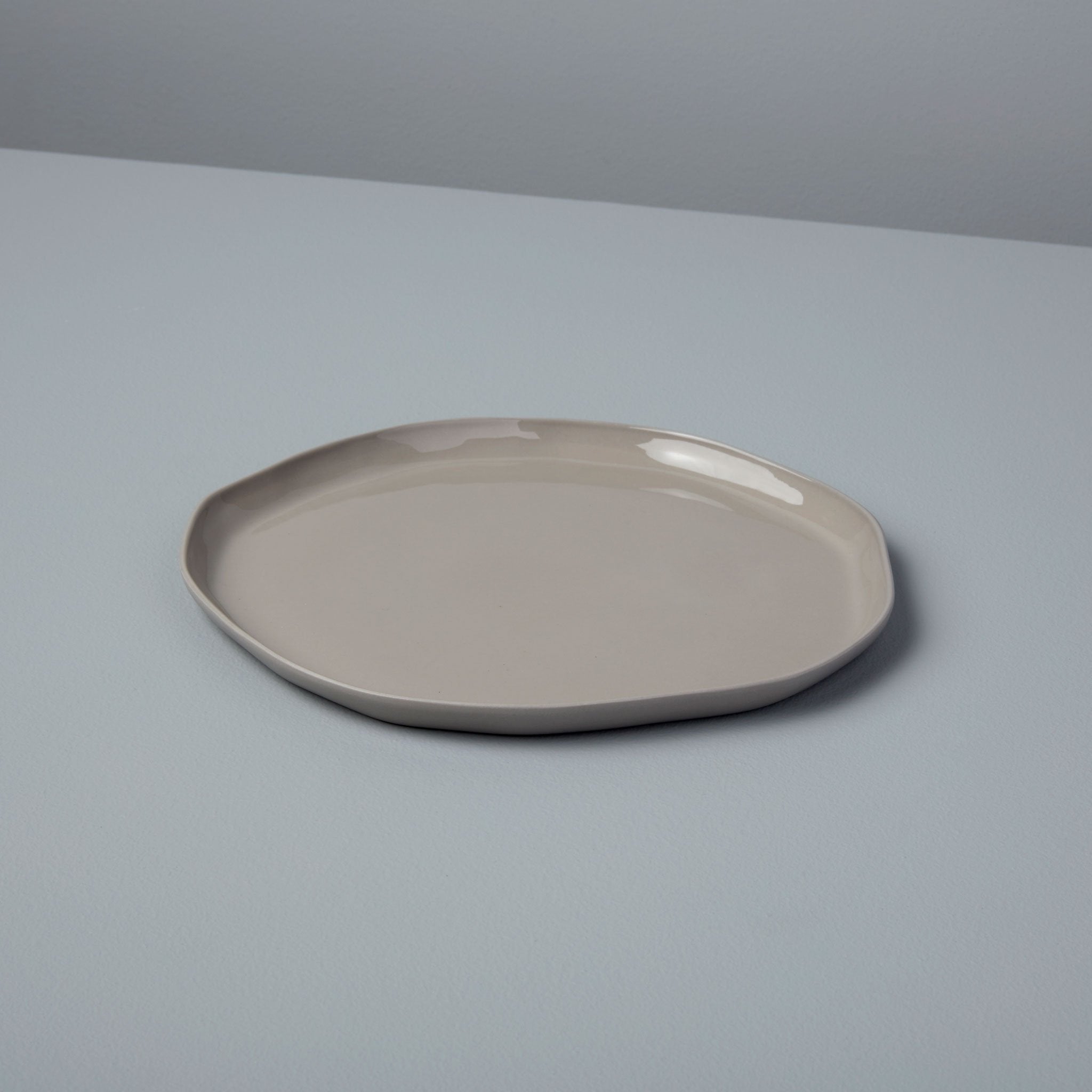 Tam Stoneware Flat Side Plate, Sterling, Set of 4