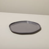 Tam Stoneware Flat Side Plate, Slate, Set of 4