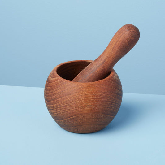 Teak Mortar & and Pestle, Medium