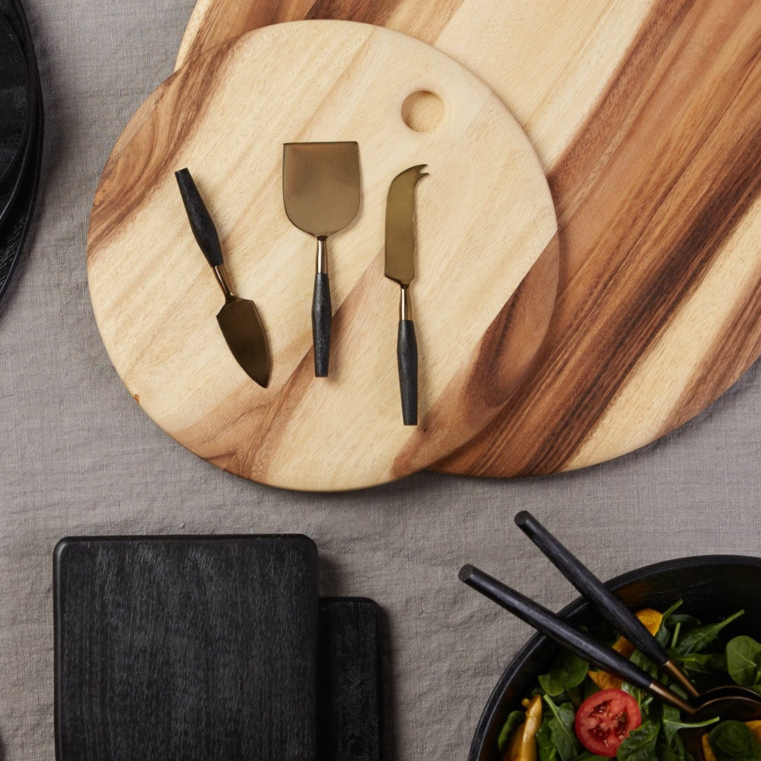 Arendal Aged Bronze Cheese Set