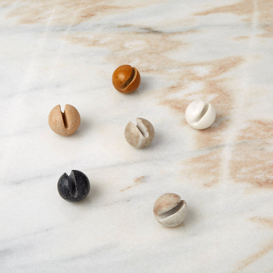 Assorted Marble Orb Drink Charm