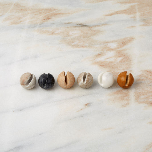 Assorted Marble Orb Drink Charm