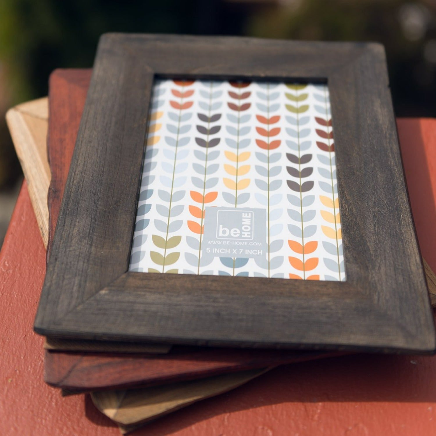 Reclaimed Wood Frame, Black, 5" x 7"