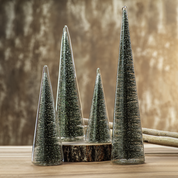 Modern Tree with Green Glitter, Large