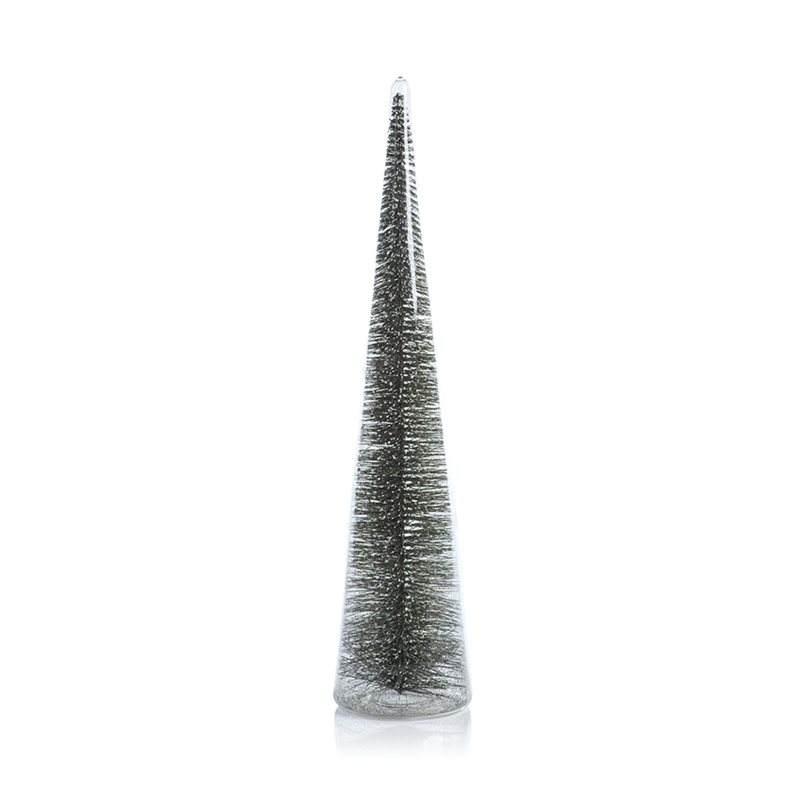 Modern Tree with Green Glitter, XL