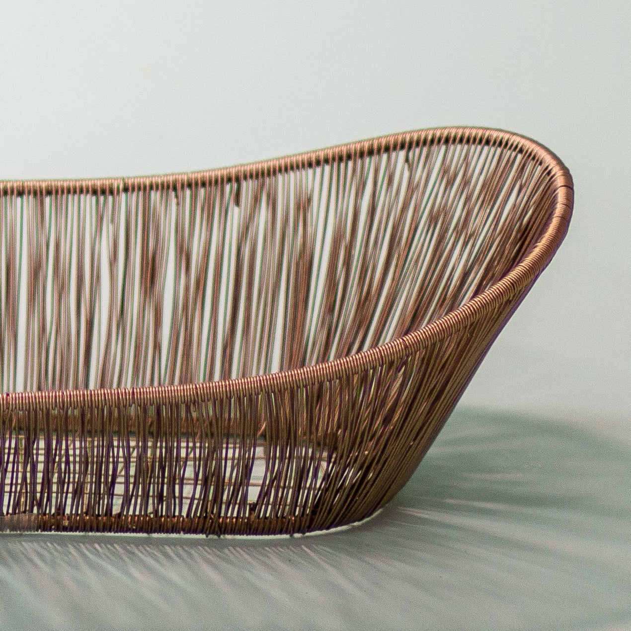 RosÃ© Rhythm Wire Oval Basket