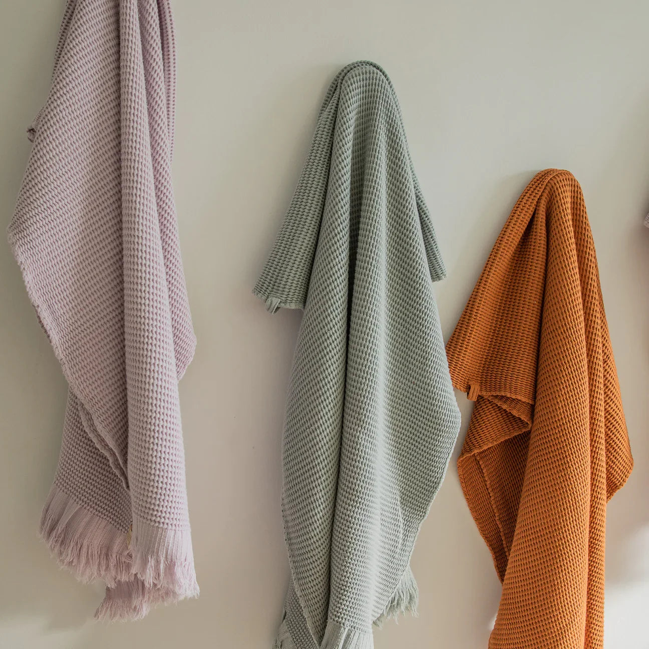 Ella Waffle Hand Towel, Sage