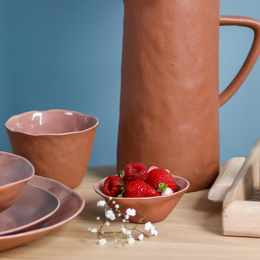 Tam Stoneware Tumbler, Terracotta Rose