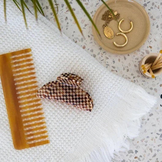 Ella Waffle Hand Towel, White