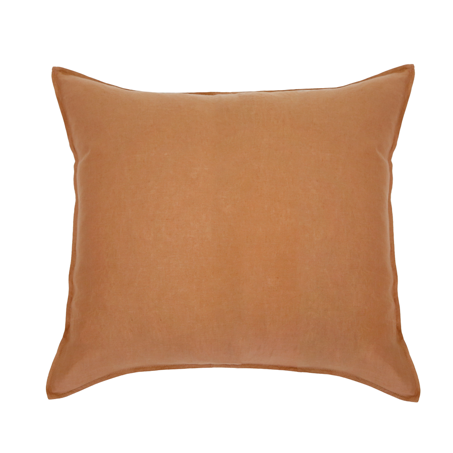 Parker Linen King Duvet Set, Terra Cotta