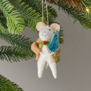 Felt Winter Mouse Ornament