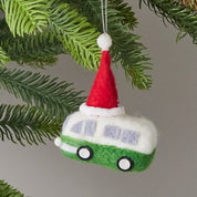 Felt Christmas Bus Ornament
