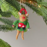 Felt Festive Reindeer Ornament
