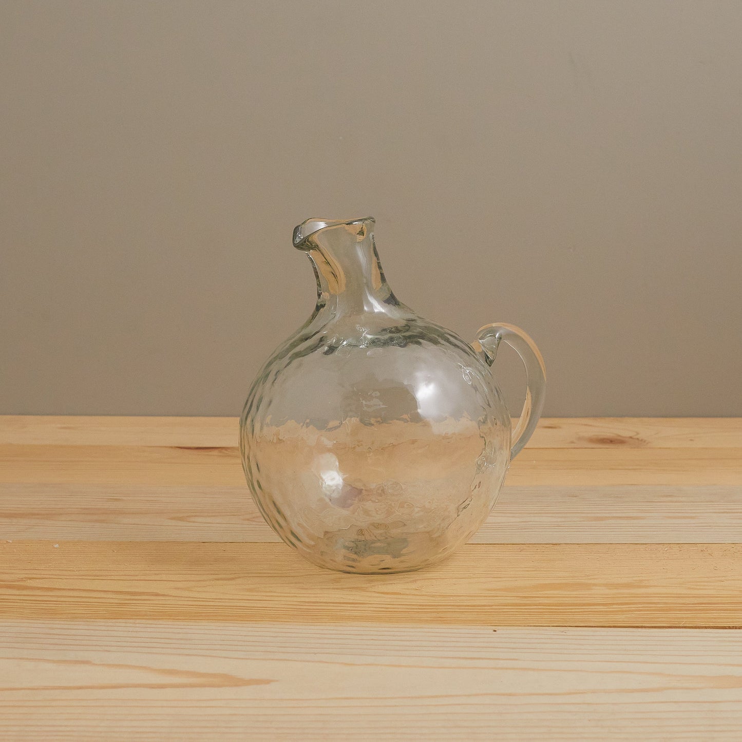 Pebble Glass Globe Pitcher