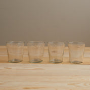 Pebble Glass Tumbler Short, Set of 4