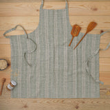Multistripe Apron, Forest Green