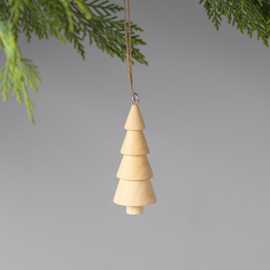 Pine Tiered Tree Ornament, Set of 4