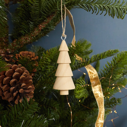 Pine Tiered Tree Ornament, Set of 4